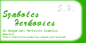 szabolcs herkovics business card